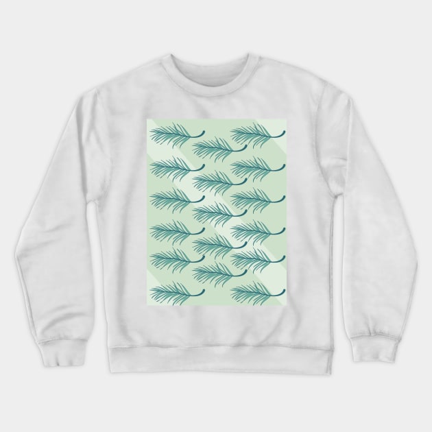 Palm leaves Crewneck Sweatshirt by PedaDesign